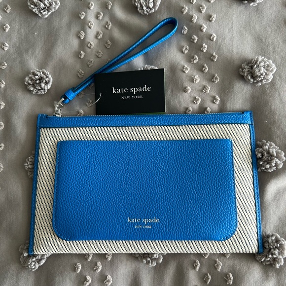 Kate Spade Ava Wristlet Summer Night Blue NEW - Picture 3 of 10